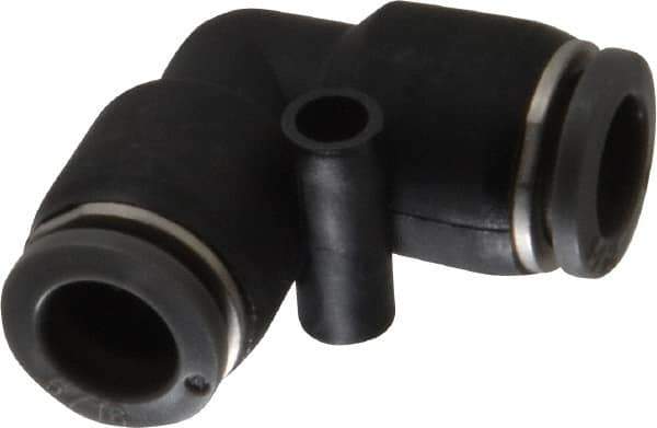 Norgren - 5/16" Tube OD, Brass Push-to-Connect Tube Union Elbow - Tube to Tube Connection, 150 Max psi, Nitrile O-Ring, 0 to 175°F Working Temp - Eagle Tool & Supply
