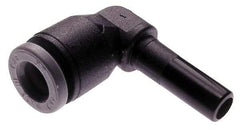 Norgren - 4mm Tube OD, Brass Push-to-Connect Tube Stem Elbow - Tube to Stem Connection, 150 Max psi, Nitrile O-Ring, 0 to 175°F Working Temp - Eagle Tool & Supply