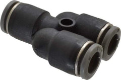 Norgren - 5/16" Tube OD, Brass Push-to-Connect Tube Parallel Y - 150 Max psi, Tube to Tube Connection, Nitrile O-Ring, 0 to 175°F Working Temp - Eagle Tool & Supply
