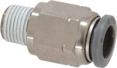 Norgren - 5/16" Tube OD, 1/8 NPTF Brass Push-to-Connect Tube Male Connector - Tube to Male NPT Connection, 150 Max psi, Nitrile O-Ring, 0 to 175°F Working Temp - Eagle Tool & Supply