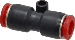 Norgren - 8mm Tube OD, Brass Push-to-Connect Tube Union - Tube to Tube Connection, 150 Max psi, Nitrile O-Ring, 0 to 175°F Working Temp - Eagle Tool & Supply