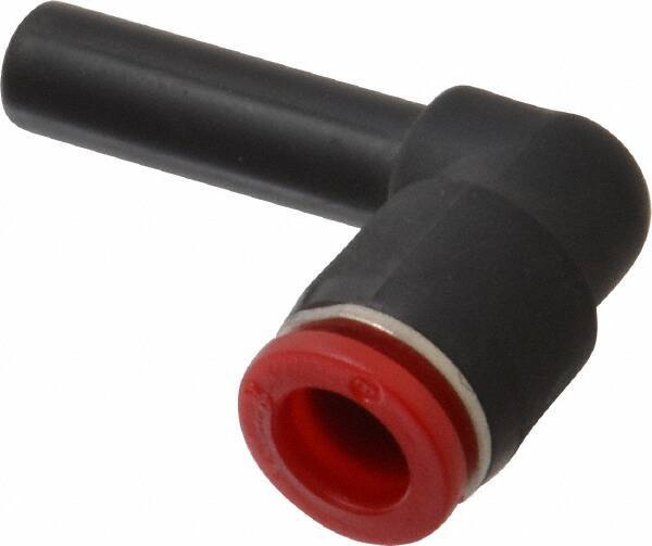 Norgren - 8mm Tube OD, Brass Push-to-Connect Tube Stem Elbow - Tube to Stem Connection, 150 Max psi, Nitrile O-Ring, 0 to 175°F Working Temp - Eagle Tool & Supply