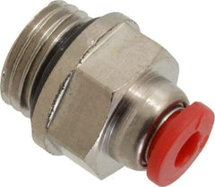 Norgren - 4mm Tube OD, 1/4 BSPP Brass Push-to-Connect Tube Male Connector - Tube to Male BSPP Connection, 150 Max psi, Nitrile O-Ring, 0 to 175°F Working Temp - Eagle Tool & Supply