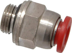 Norgren - 6mm Tube OD, 1/8 BSPP Brass Push-to-Connect Tube Male Connector - Tube to Male BSPP Connection, 150 Max psi, Nitrile O-Ring, 0 to 175°F Working Temp - Eagle Tool & Supply