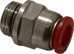 Norgren - 8mm Tube OD, 1/4 BSPP Brass Push-to-Connect Tube Male Connector - Tube to Male BSPP Connection, 150 Max psi, Nitrile O-Ring, 0 to 175°F Working Temp - Eagle Tool & Supply