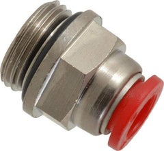 Norgren - 8mm Tube OD, 3/8 BSPP Brass Push-to-Connect Tube Male Connector - Tube to Male BSPP Connection, 150 Max psi, Nitrile O-Ring, 0 to 175°F Working Temp - Eagle Tool & Supply