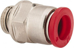 Norgren - 10mm Tube OD, 1/4 BSPP Brass Push-to-Connect Tube Male Connector - Tube to Male BSPP Connection, 150 Max psi, Nitrile O-Ring, 0 to 175°F Working Temp - Eagle Tool & Supply