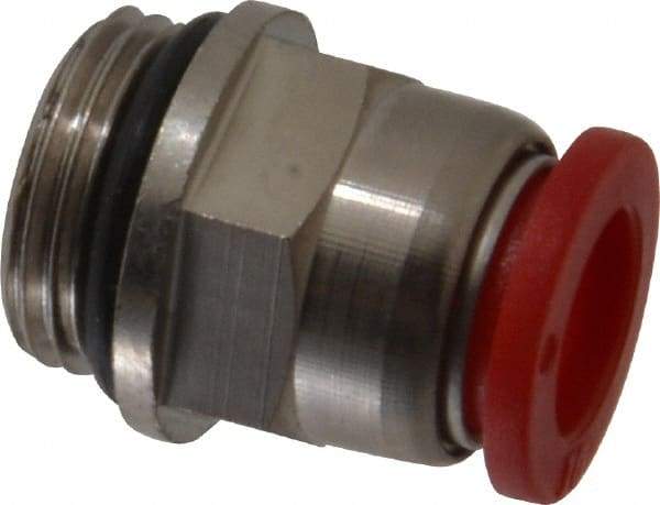 Norgren - 10mm Tube OD, 3/8 BSPP Brass Push-to-Connect Tube Male Connector - Tube to Male BSPP Connection, 150 Max psi, Nitrile O-Ring, 0 to 175°F Working Temp - Eagle Tool & Supply