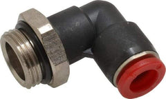 Norgren - 8mm Tube OD, 3/8 BSPP Brass Push-to-Connect Tube Male Swivel Elbow - Tube to Male BSPP Connection, 150 Max psi, Nitrile O-Ring, 0 to 175°F Working Temp - Eagle Tool & Supply