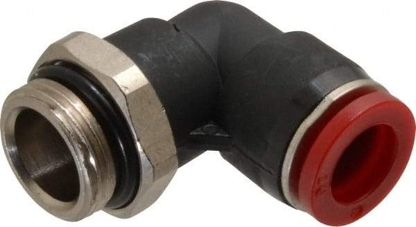 Norgren - 10mm Tube OD, 3/8 BSPP Brass Push-to-Connect Tube Male Swivel Elbow - Tube to Male BSPP Connection, 150 Max psi, Nitrile O-Ring, 0 to 175°F Working Temp - Eagle Tool & Supply