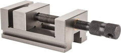 Value Collection - 2-3/8" Jaw Width, 2-3/16" Jaw Opening Capacity, 1" Jaw Height, Toolmaker's Vise - Flat Jaw, 4-3/8" OAL - Eagle Tool & Supply