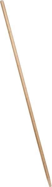 Weiler - 60 x 15/16" Wood Handle for Floor Brushes & Garage Brushes - Threaded Connection, Tan - Eagle Tool & Supply