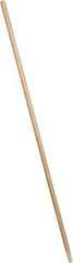 PRO-SOURCE - 60 x 1-1/8" Wood Handle for Outdoor Street Brooms & Window Brushes - Tapered Connection, Tan - Eagle Tool & Supply