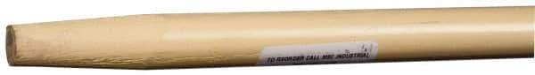 PRO-SOURCE - 48 x 7/8" Wood Handle for Push Brooms - Tapered Connection, Tan - Eagle Tool & Supply