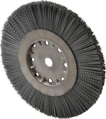 Anderson - 10" OD, 3/4" Arbor Hole, Crimped Nylon Wheel Brush - 1" Face Width - Eagle Tool & Supply