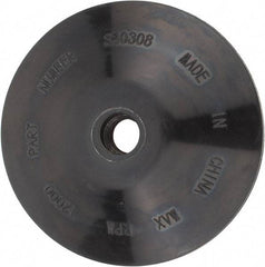 DeWALT - 4-1/2" Diam Locking Nut Disc Backing Pad - Medium Density, 12,000 RPM - Eagle Tool & Supply