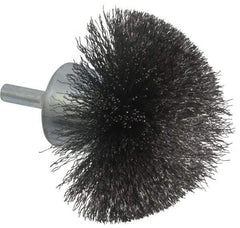 Anderson - 2-3/4" Brush Diam, Crimped, Flared End Brush - 1/4" Diam Shank, 16,000 Max RPM - Eagle Tool & Supply