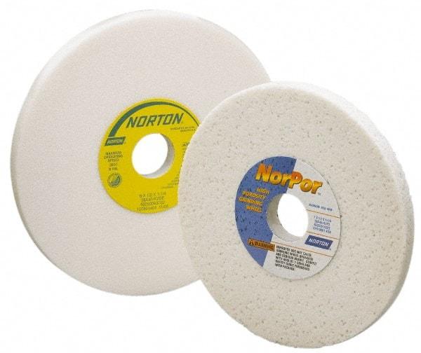 Norton - 12" Diam x 3" Hole x 1" Thick, H Hardness, 60 Grit Surface Grinding Wheel - Aluminum Oxide, Type 1, Medium Grade, 2,070 Max RPM, Vitrified Bond, No Recess - Eagle Tool & Supply