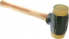 Garland - 6-1/2 Lb Head 2-3/4" Face Urethane Split Head Hammer with Faces - Wood Handle - Eagle Tool & Supply