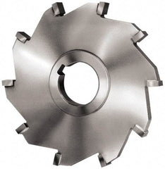 Made in USA - 5" Diam x 5/8" Width of Cut, 10 Teeth, Carbide Tipped Side Milling Cutter - Straight Teeth, Uncoated - Eagle Tool & Supply