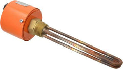 Value Collection - 2 Element, 9-1/4" Immersion Length, Standard Housing, Copper Pipe Plug Immersion Heater - 1 Phase, 120 Volt, 2,000 Watt, 60 Watts/Sq In, Brass Plug - Eagle Tool & Supply