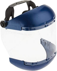 Sellstrom - Ratchet Style, Face Shield & Headgear - 19-1/2" Wide x 6-1/2" High x 0.04" Thick, Anti-Fog, Clear Window - Eagle Tool & Supply
