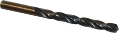 Michigan Drill - 3/8" 118° High Speed Steel Jobber Drill - Oxide/Gold Finish, Right Hand Cut, Spiral Flute, Straight Shank, 5" OAL, Split Point - Eagle Tool & Supply