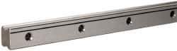 THK - 1,240mm OAL x 20mm Overall Width x 17mm Overall Height SHS Rail - 60mm Between Holes, 6 x 9-1/2 x 8-1/2mm Hole Size - Eagle Tool & Supply