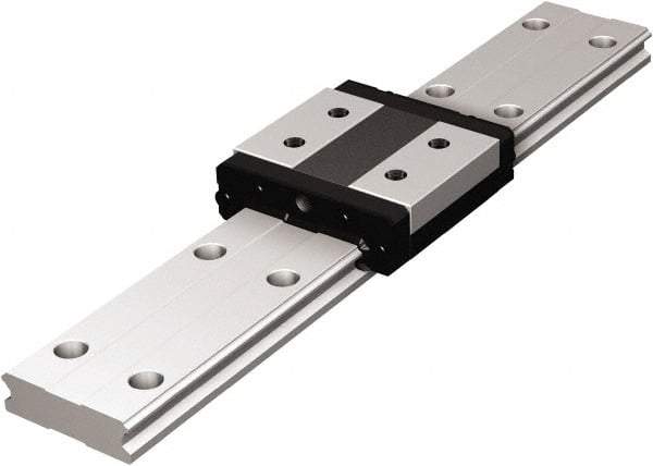 THK - 820mm OAL x 42mm Overall Width x 15mm Overall Height 4 Way SHW Rail - 60mm Between Holes, 4-1/2 x 7-1/2 x 5.3mm Hole Size - Eagle Tool & Supply