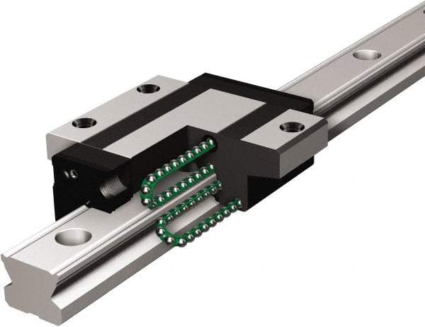 THK - 820mm OAL x 20mm Overall Width x 16mm Overall Height Horizontal Mount SSR Rail - 60mm Between Holes, 6 x 9-1/2 x 8-1/2mm Hole Size - Eagle Tool & Supply