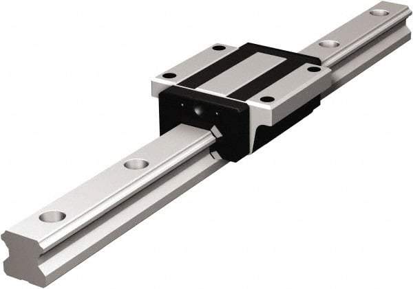 THK - 820mm OAL x 15mm Overall Width x 15mm Overall Height 4 Way HSR Rail - 60mm Between Holes, 4-1/2 x 7-1/2 x 5.3mm Hole Size - Eagle Tool & Supply