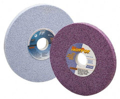 Norton - 8" Diam x 1-1/4" Hole x 1/4" Thick, L Hardness, 60 Grit Surface Grinding Wheel - Ceramic, Type 1, Medium Grade, 3,600 Max RPM, Vitrified Bond, No Recess - Eagle Tool & Supply
