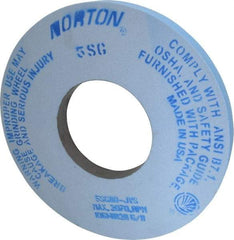 Norton - 12" Diam x 5" Hole x 1" Thick, J Hardness, 80 Grit Surface Grinding Wheel - Ceramic, Type 1, Medium Grade, 2,070 Max RPM, Vitrified Bond, No Recess - Eagle Tool & Supply