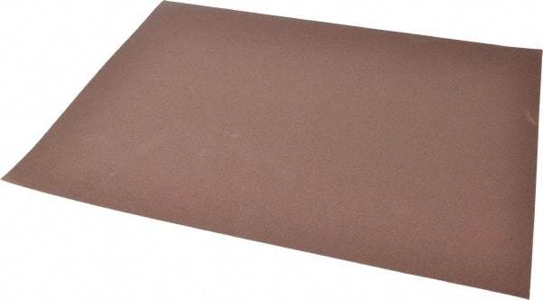 Norton - 240 Grit, Aluminum Oxide Sanding Sheet - 11" Long x 9" Wide, Very Fine Grade, J Weighted Cloth Backing - Eagle Tool & Supply