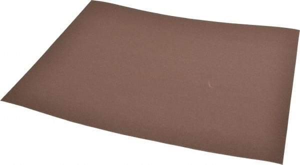 Norton - 400 Grit Aluminum Oxide Sanding Sheet - 11" Long x 9" Wide, Extra Fine Grade, J-Weighted Cloth Backing - Eagle Tool & Supply