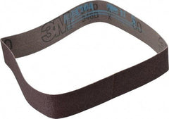 3M - 1-3/16" Wide x 21-1/4" OAL, 80 Grit, Aluminum Oxide Abrasive Belt - Aluminum Oxide, Medium, Coated, X Weighted Cloth Backing, Series 341D - Eagle Tool & Supply