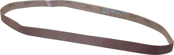 3M - 1" Wide x 48" OAL, 80 Grit, Aluminum Oxide Abrasive Belt - Aluminum Oxide, Medium, Coated, X Weighted Cloth Backing, Series 341D - Eagle Tool & Supply