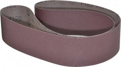 3M - 3" Wide x 60" OAL, 120 Grit, Aluminum Oxide Abrasive Belt - Aluminum Oxide, Fine, Coated, X Weighted Cloth Backing, Series 241D - Eagle Tool & Supply