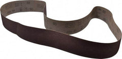 3M - 3" Wide x 72" OAL, 60 Grit, Aluminum Oxide Abrasive Belt - Aluminum Oxide, Medium, Coated, X Weighted Cloth Backing, Series 341D - Eagle Tool & Supply