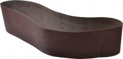 3M - 4" Wide x 36" OAL, 100 Grit, Aluminum Oxide Abrasive Belt - Aluminum Oxide, Fine, Coated, X Weighted Cloth Backing, Series 340D - Eagle Tool & Supply