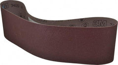3M - 6" Wide x 48" OAL, 50 Grit, Aluminum Oxide Abrasive Belt - Aluminum Oxide, Coarse, Coated, X Weighted Cloth Backing, Series 340D - Eagle Tool & Supply
