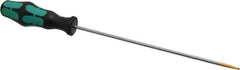 Wera - 298mm OAL Standard Slotted Screwdriver - Round Shank, Ergonomic Handle - Eagle Tool & Supply