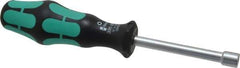 Wera - 1/4" Hollow Shaft Nutdriver - Ergonomic Handle, 6-3/4" OAL - Eagle Tool & Supply