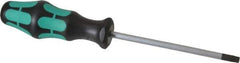 Wera - T30 Torx Driver - 4-1/4" Blade Length, 8-3/4" OAL, Ergonomic Handle - Eagle Tool & Supply