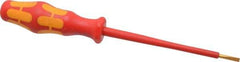 Wera - 181mm OAL Standard Slotted Screwdriver - Round Shank, Ergonomic Handle - Eagle Tool & Supply