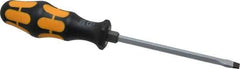Wera - 230mm OAL Standard Slotted Screwdriver - Hexagon Shank, Ergonomic Handle - Eagle Tool & Supply