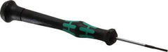 Wera - Electronic/Electrostatic Slotted Screwdriver - 40mm Blade Length, Round Shank, Ergonomic Handle - Eagle Tool & Supply