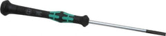 Wera - Electronic/Electrostatic Slotted Screwdriver - 80mm Blade Length, Round Shank, Ergonomic Handle - Eagle Tool & Supply