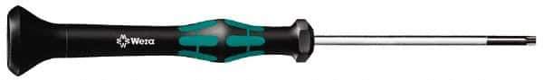Wera - T20 Torx Driver - 2-3/8" Blade Length, 6-3/16" OAL, Micro Handle - Eagle Tool & Supply