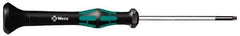 Wera - T20 Torx Driver - 2-3/8" Blade Length, 6-3/16" OAL, Micro Handle - Eagle Tool & Supply